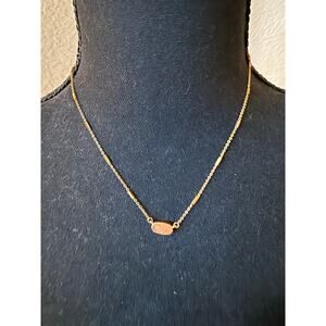 Kendra Scott necklace in rose gold